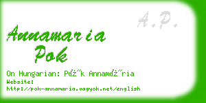 annamaria pok business card